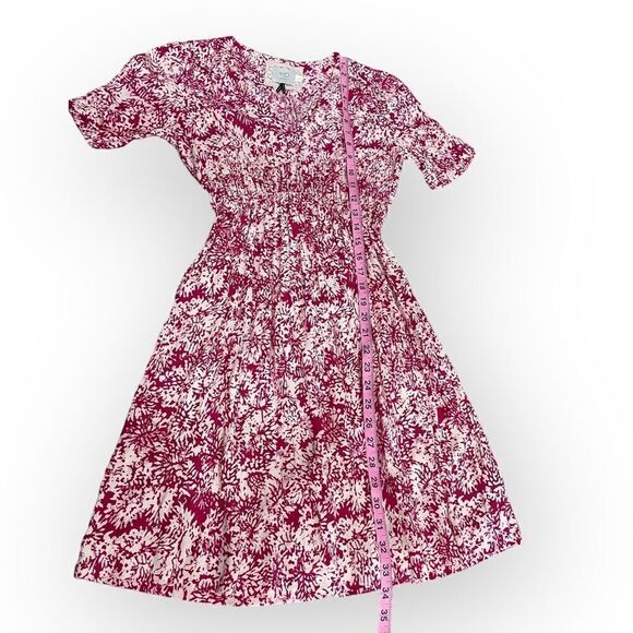 Anthropologie HD In Paris Pink and White Dress Size 0 - Picture 5 of 8